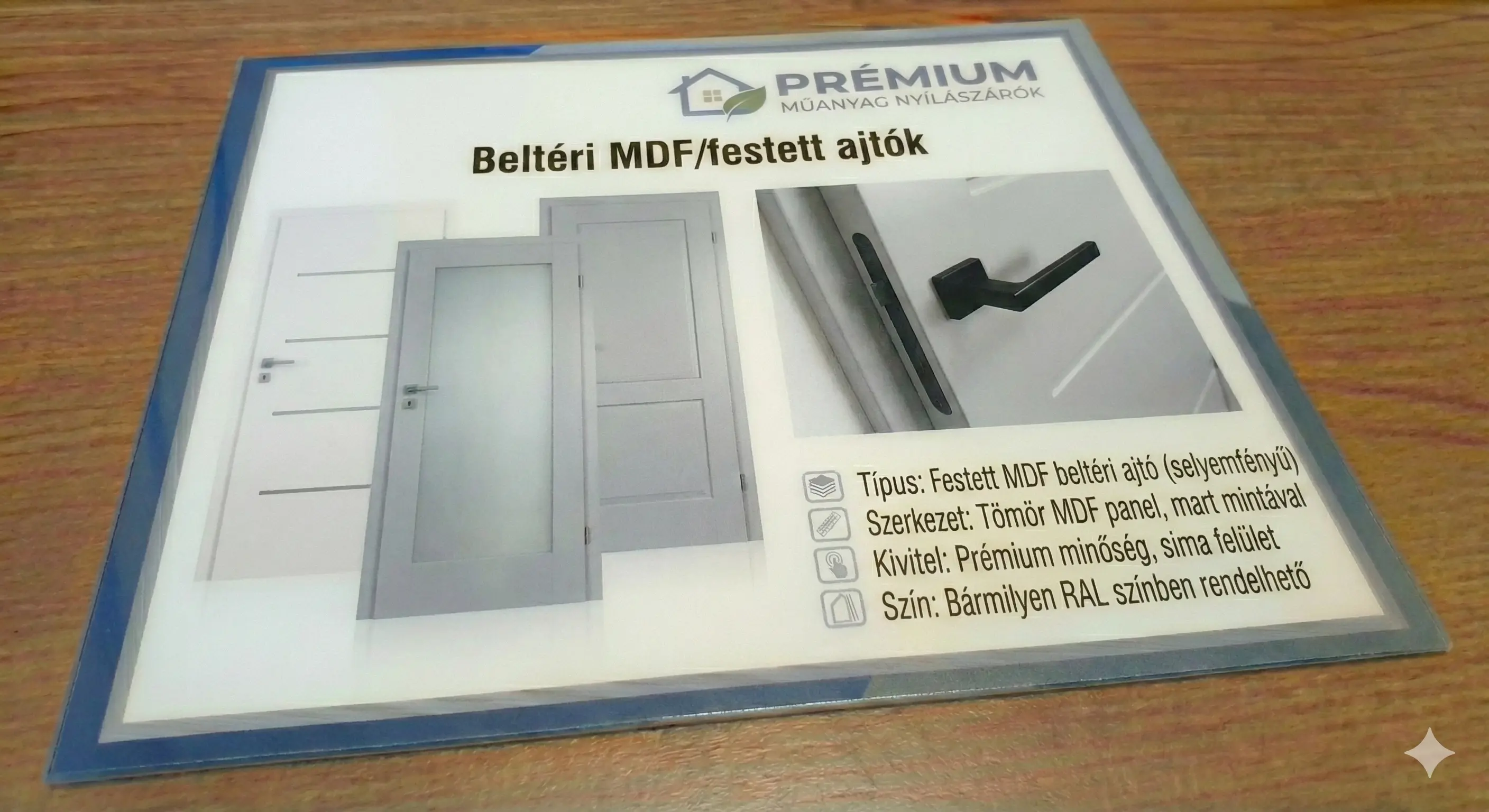 Festett MDF beltéri ajtó