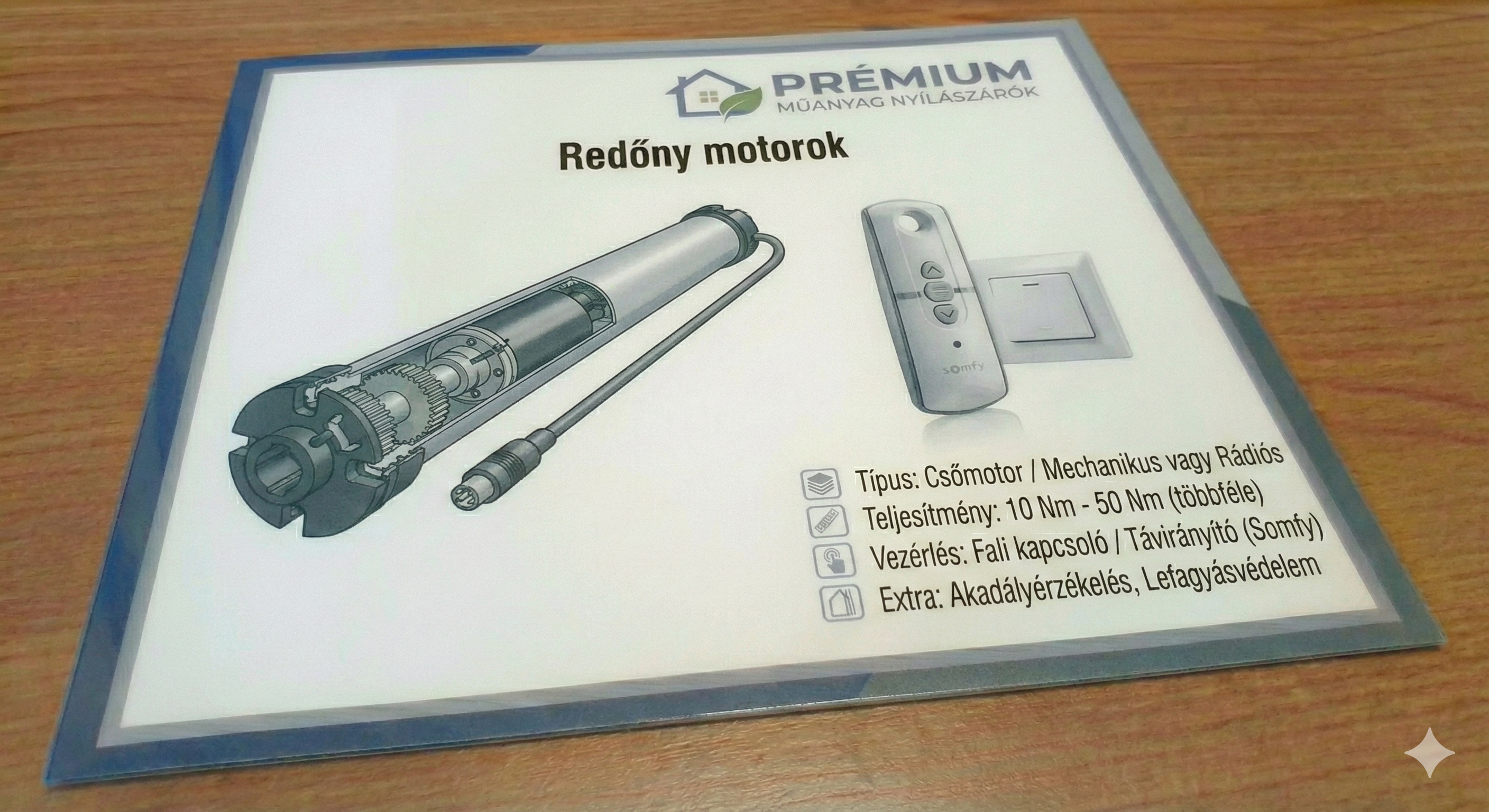 Okos redőny motor és árnyékoló vezérlés