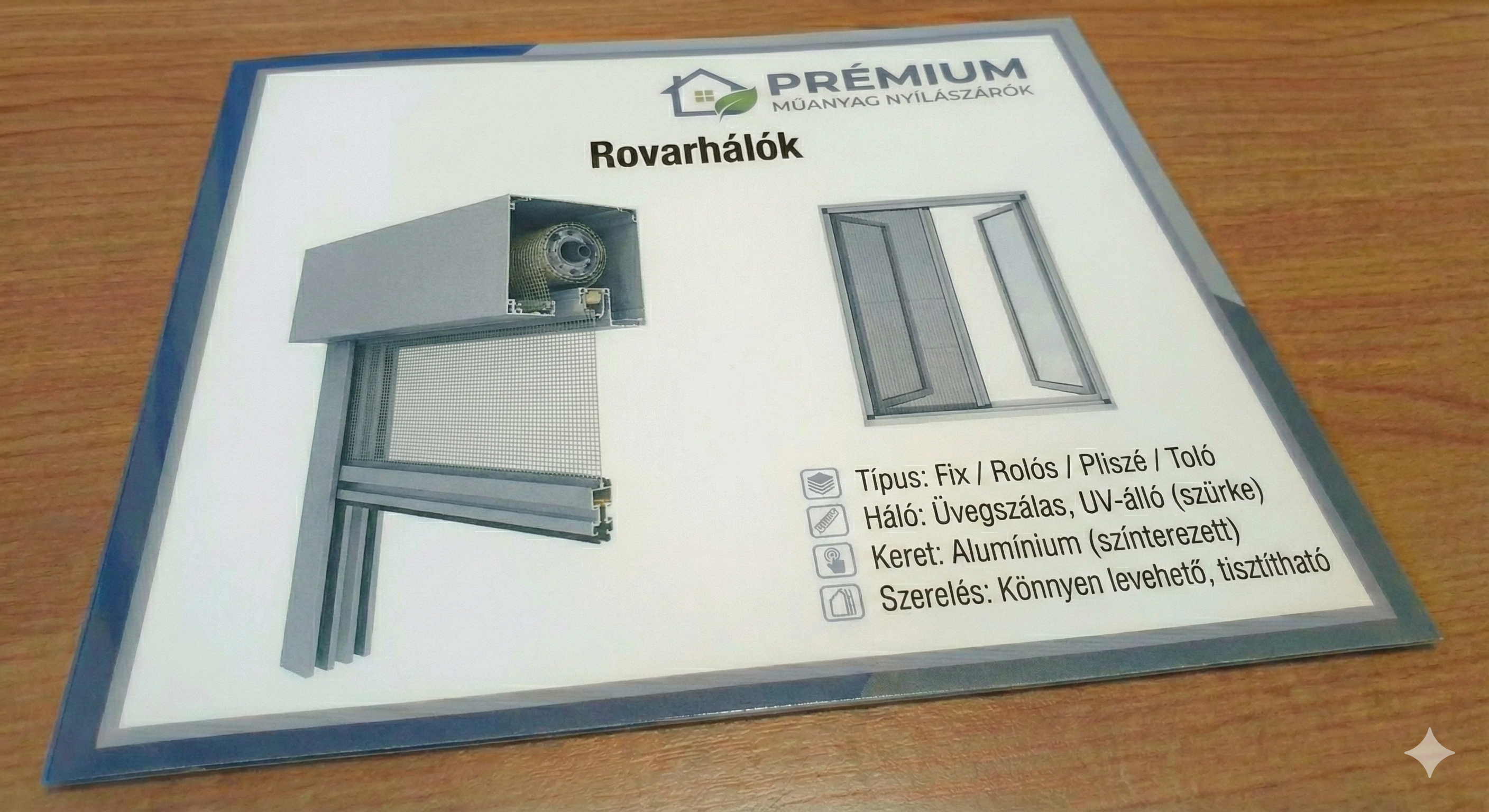 Szúnyogháló és rovarháló nyílászáróra szerelve